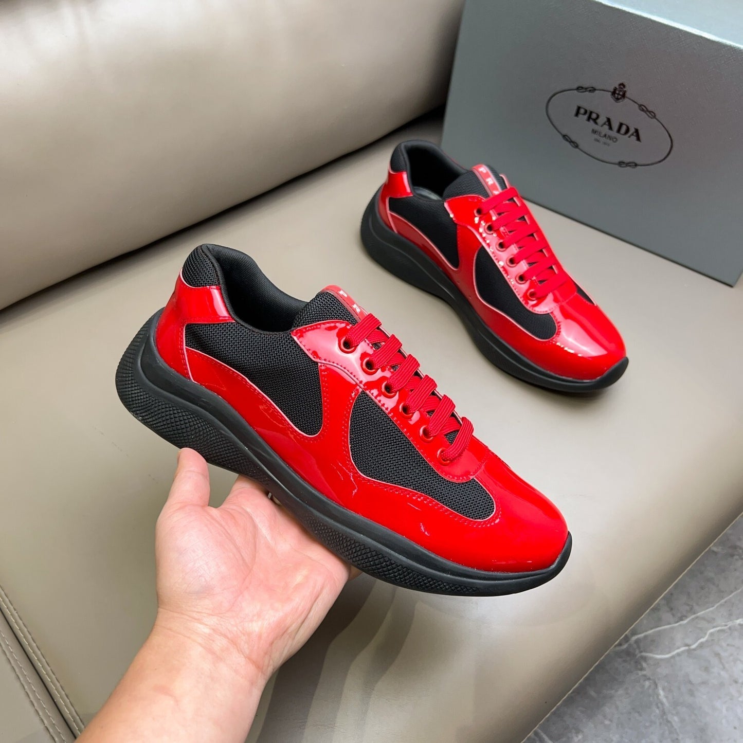 Prada Unisex Sneakers Luxury Fashion Sneakers