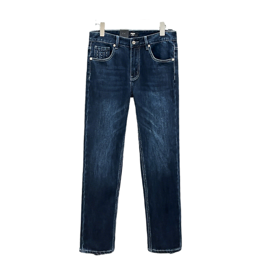 Fendi Classic Dark Blue Denim Jeans For Timeless Elegance