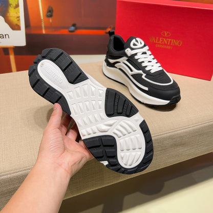 Valentino Men's Luxury Sneakers Fashion Mesh Design Casual Athletic Shoes