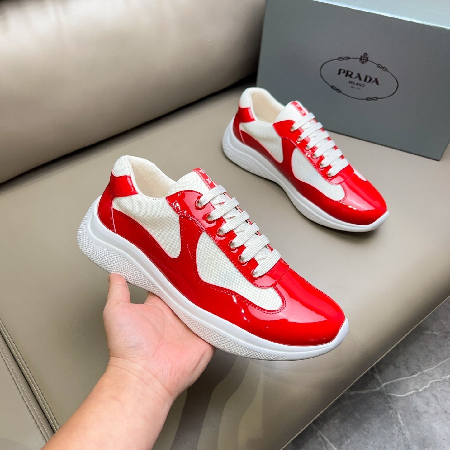 Prada Unisex Sneakers Luxury Fashion Sneakers