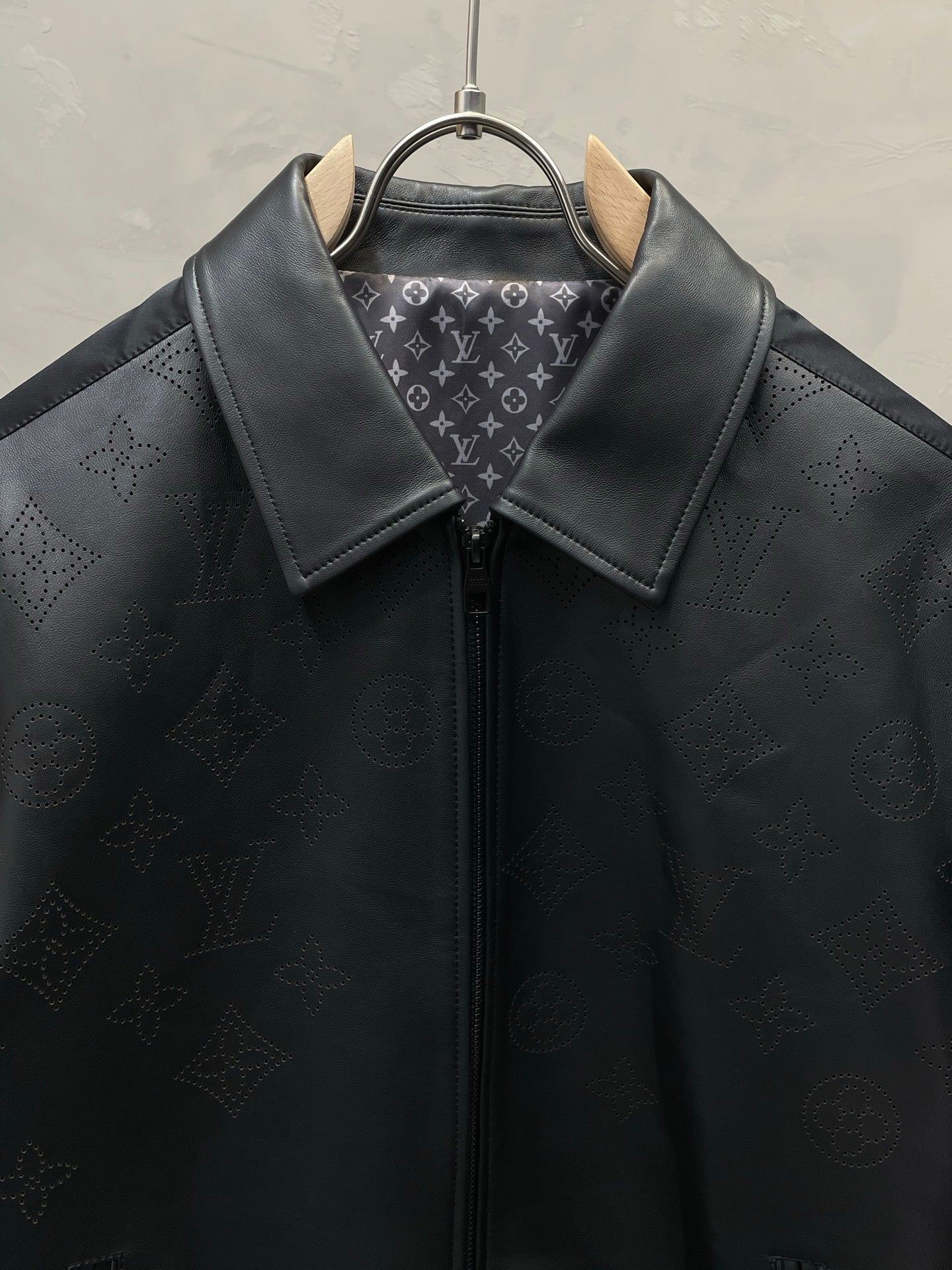 Louis Vuitton Perforated Monogram Leather Jacket
