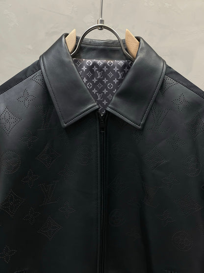 Louis Vuitton Perforated Monogram Leather Jacket