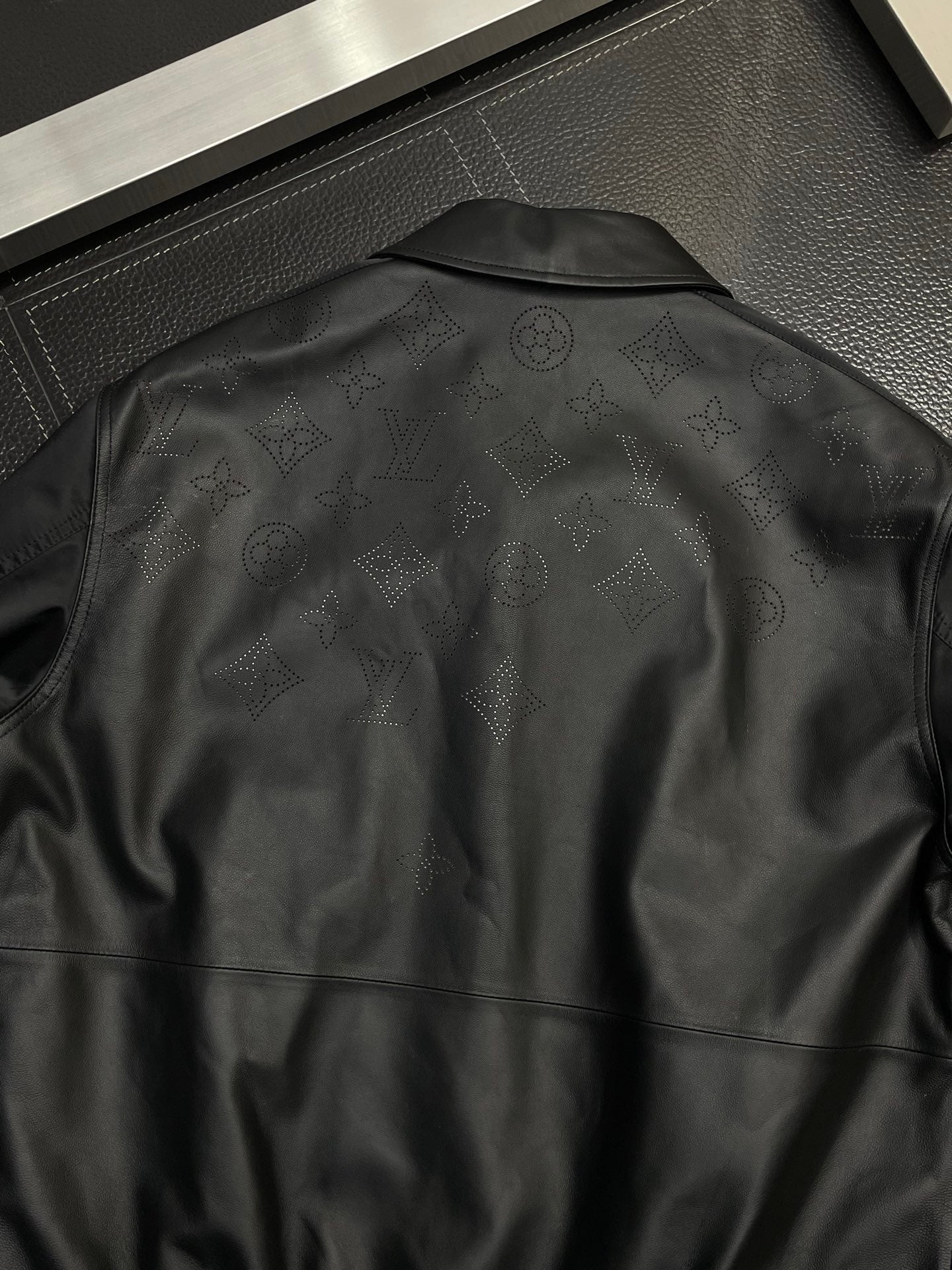 Louis Vuitton Perforated Monogram Leather Jacket