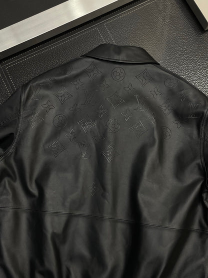 Louis Vuitton Perforated Monogram Leather Jacket