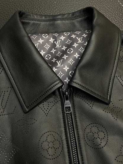 Louis Vuitton Perforated Monogram Leather Jacket