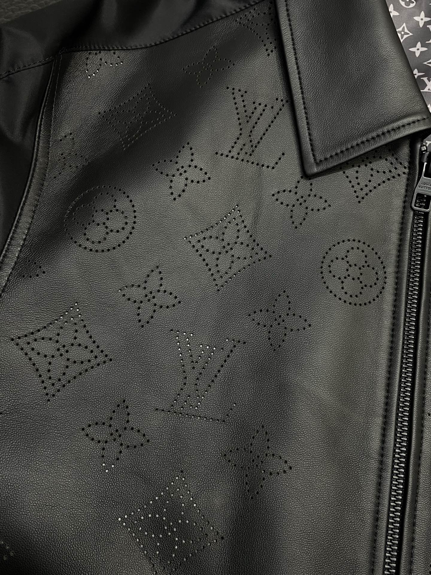 Louis Vuitton Perforated Monogram Leather Jacket