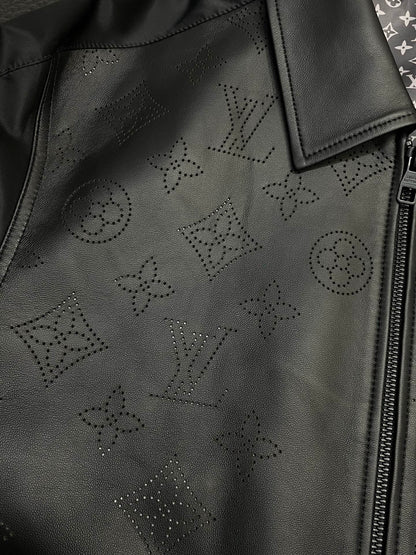 Louis Vuitton Perforated Monogram Leather Jacket