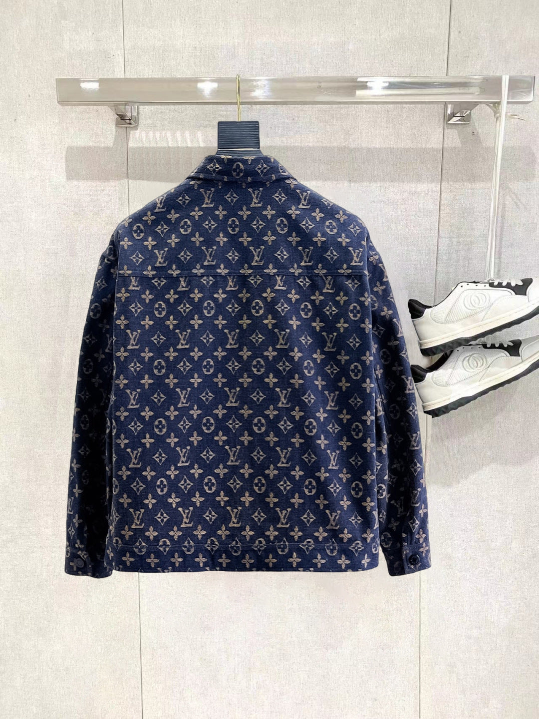 Louis Vuitton Monogram Print Hooded Windbreaker