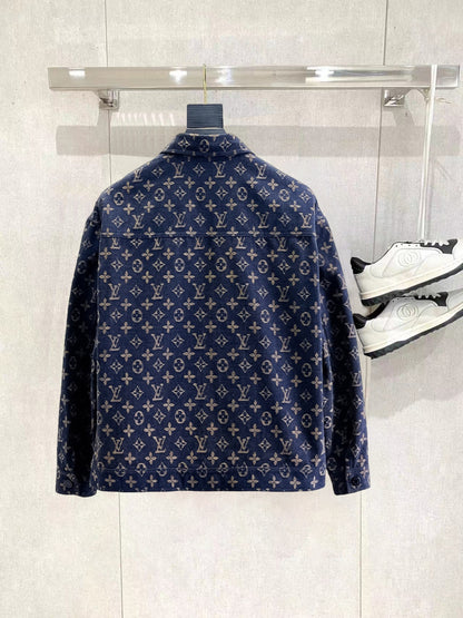 Louis Vuitton Monogram Print Hooded Windbreaker