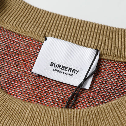 Burberry Men's Argyle Check Crew Neck Knitted Sweater