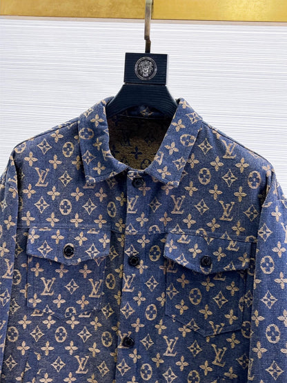 Louis Vuitton Monogram Print Hooded Windbreaker