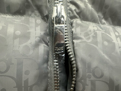 Stylish Silver Dior Puffer Jacket For Cold - Weather Elegance