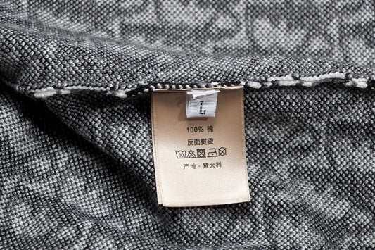 Dior Inspired Monogram Patterned Long Sleeve Sweater For Style