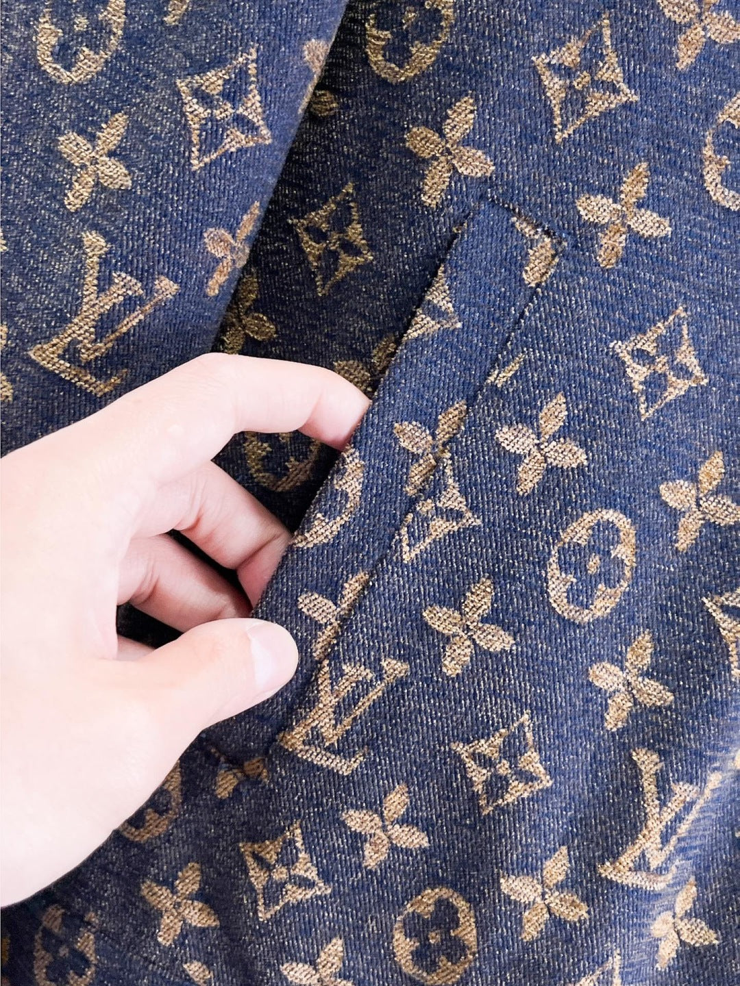 Louis Vuitton Monogram Print Hooded Windbreaker
