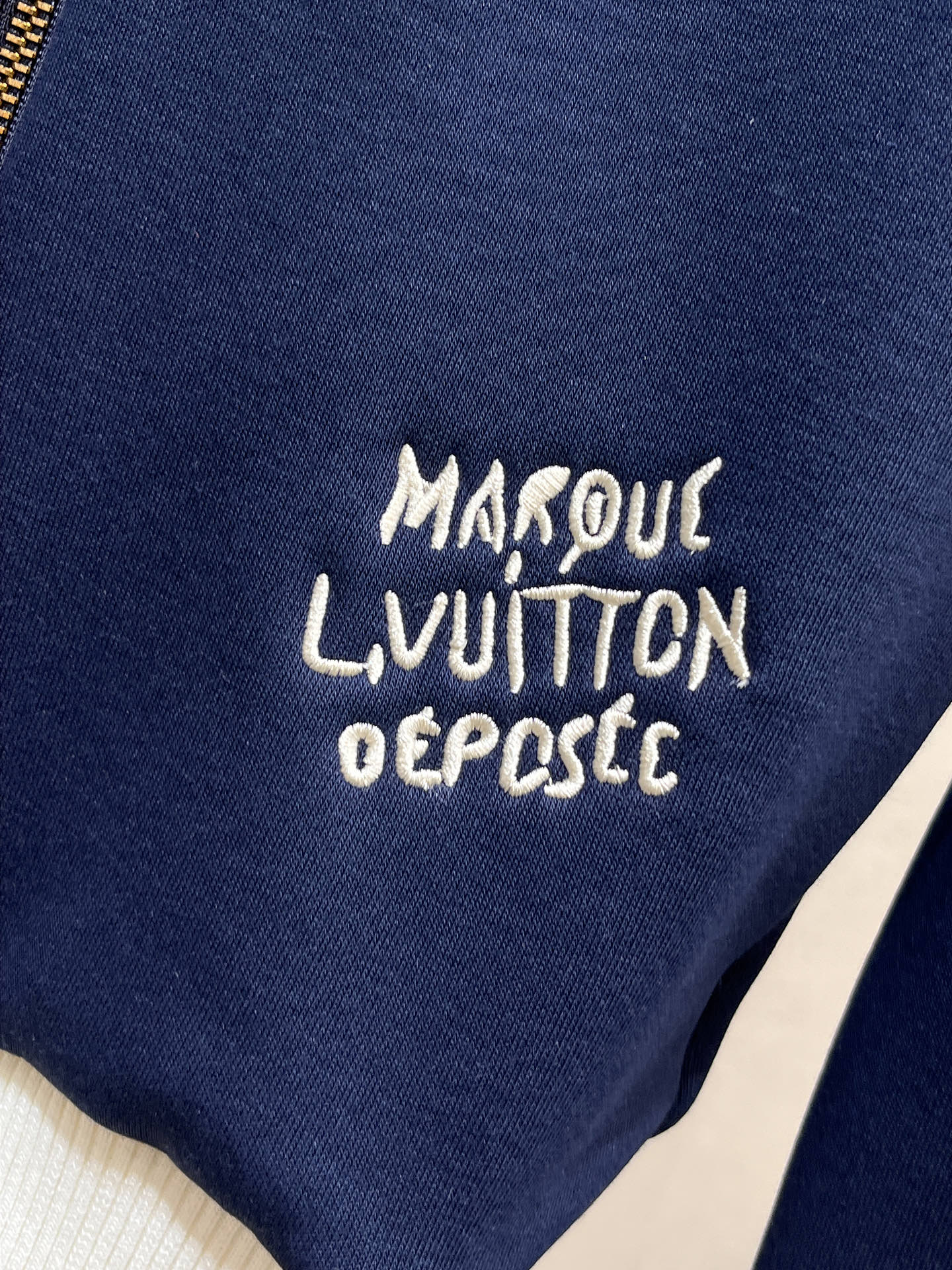 Louis Vuitton Men's Tracksuit Set, Zip-Up Jacket and Sweatpants, Designer Sportswear Outfit