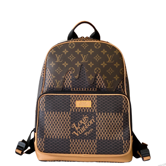 Louis Vuitton Backpack With Classic Monogram And Checkered Patterns For Fashion Enthusiasts
