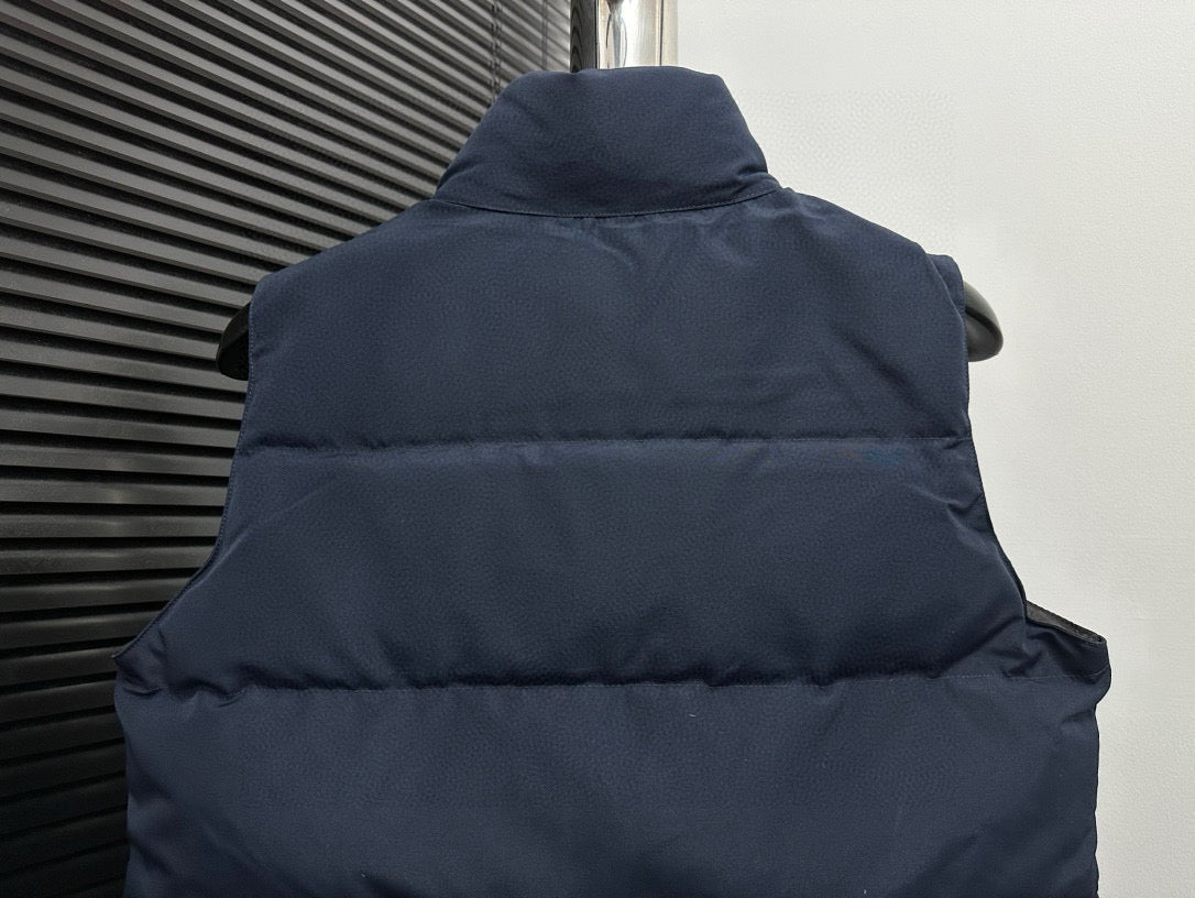Canada Goose Navy Blue Down Vest For Cold - Weather Comfort