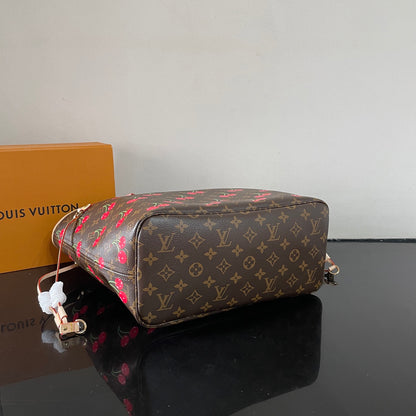 Chic Louis Vuitton Neverfull Tote With Cherry Print For Fashion - Forward Shoppers