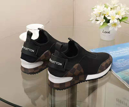 Louis Vuitton Women's Stylish Slip-On Sneakers With Signature Patterns