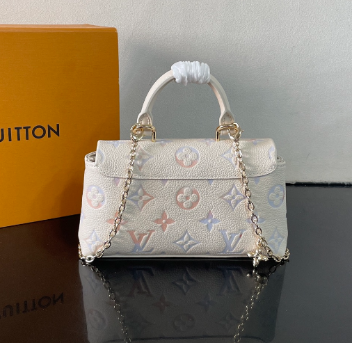 Exquisite Louis Vuitton Handbag With Colorful Monogram And Gold Accents For Trendsetters