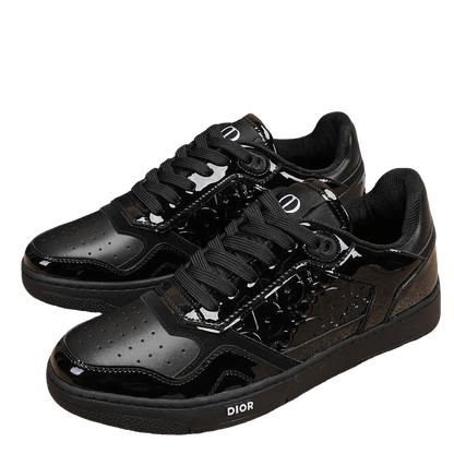 Dior Mens Sneakers Luxury Leather Casual Shoes With Oblique Pattern