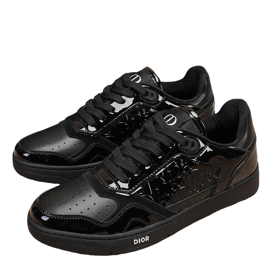 Dior Mens Sneakers Luxury Leather Casual Shoes With Oblique Pattern