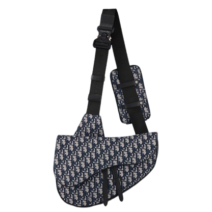 Chic Dior Saddle Bag Set With Signature Monogram And Detachable Pouch 93323