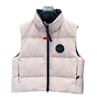 Women's Pink Canada Goose Style Down Vest: Fashionable Winter Essential
