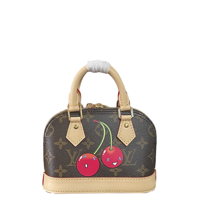 Adorable Louis Vuitton Alma BB Bag With Cherry Motif For Fashion Enthusiasts