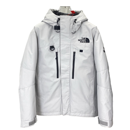 The North Face White Hooded Puffer Jacket Warm Outdoor Winter Coat