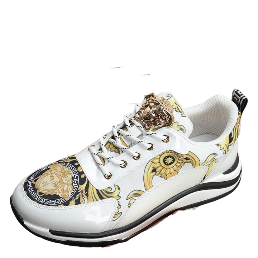Versace Men's Sneakers - Luxury Designer Athletic Footwear with Greek Key Pattern