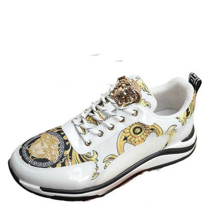 Versace Men's Sneakers - Luxury Designer Athletic Footwear with Greek Key Pattern