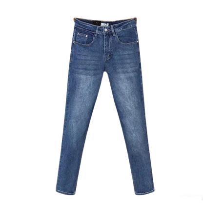 Moncler Men's Dark Blue Denim Jeans with Premium Craftsmanship