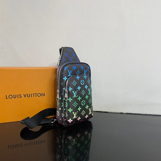 Louis Vuitton Colorful Monogram Canvas Sling Bag with Distinctive Design Elements M13963