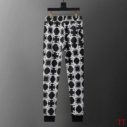 Men's AMIRI Black And White Patterned Hoodie And Jogger Set