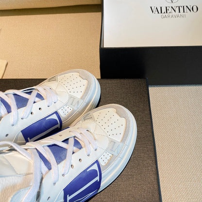 Valentino Men's Luxury Sneakers Fashion Mesh Design Casual Athletic Shoes