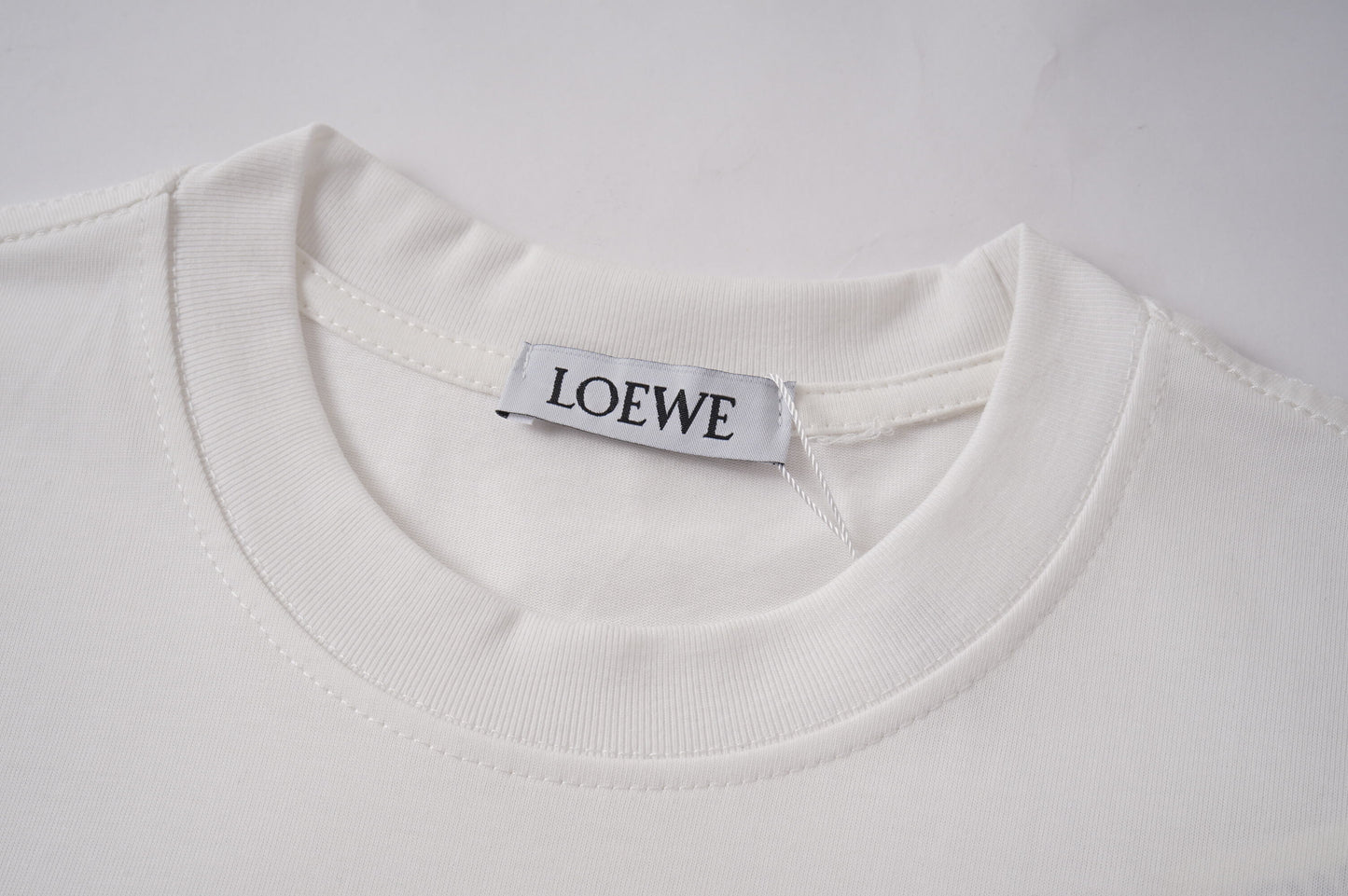 LOEWE White/Black Tee With Colorful Logo And Pattern For Fashion - Forward Outfits