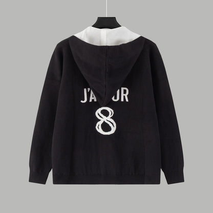 Dior Black Sweater With Contrast Collar For Fashion