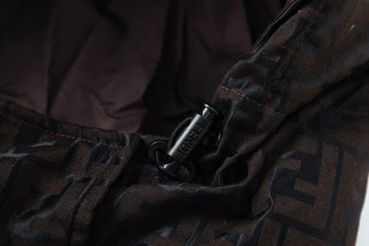 Fendi Stylish Down Jacket With Signature Patterns And Hood