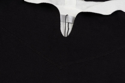 Dior Black Sweater With Contrast Collar For Fashion