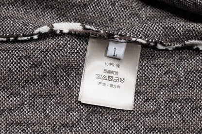 Dior Monogram Pattern Long Sleeve Knitted Fashion Sweater