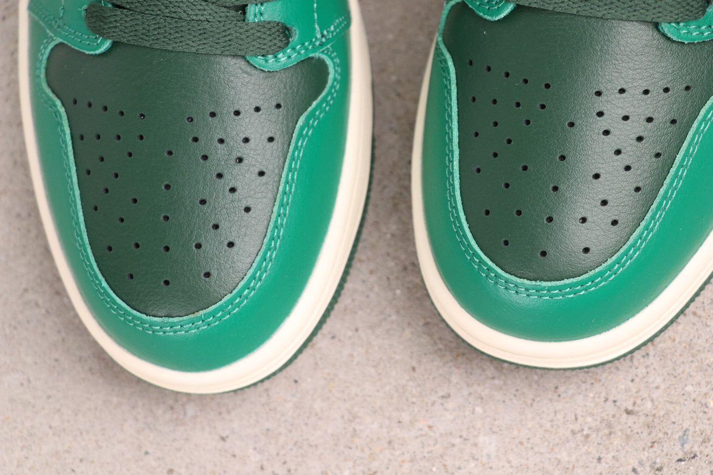 Air Jordan 1 Low Green Pink Leather Basketball Shoes For Men Women