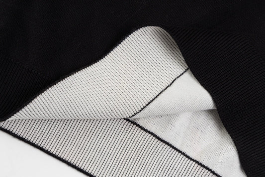 Dior Black Sweater With Contrast Collar For Fashion