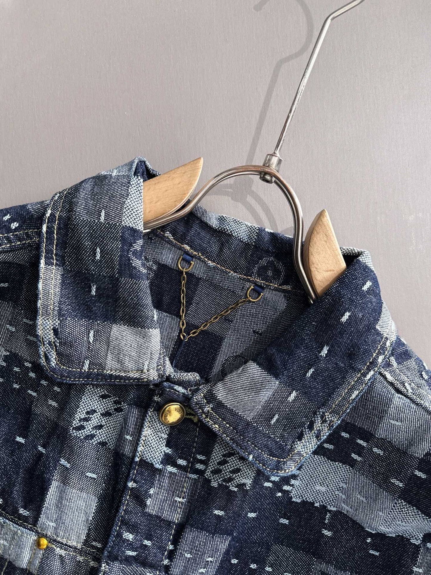 Louis Vuitton Patchwork Denim Jacket with Subtle Monogram