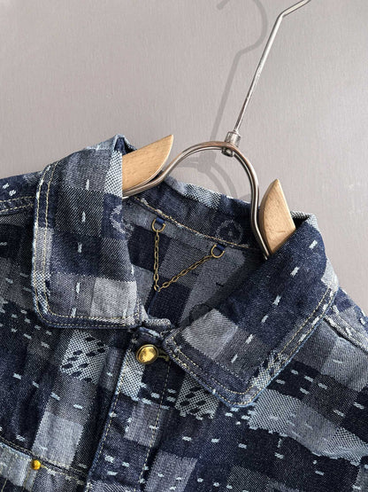 Louis Vuitton Patchwork Denim Jacket with Subtle Monogram