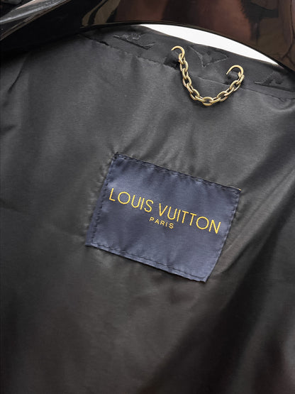 Louis Vuitton Men's Monogram Zip-Up Jacket with Stand Collar & Signature Hardware
