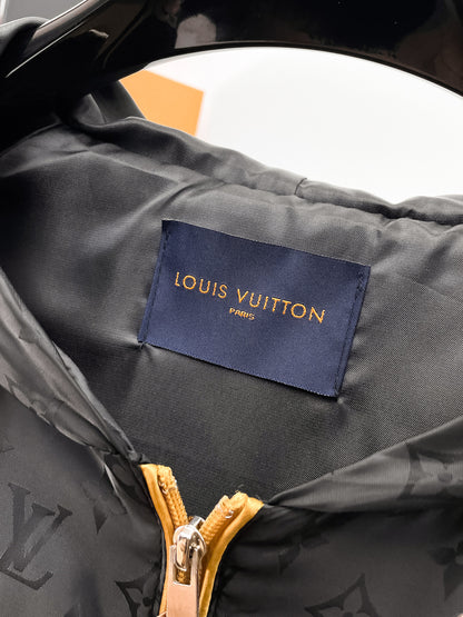 Louis Vuitton Monogram Print Hooded Windbreaker with Zip-Front