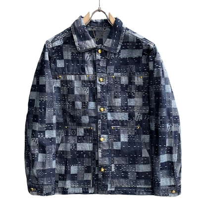 Louis Vuitton Patchwork Denim Jacket with Subtle Monogram