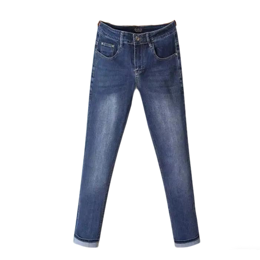 Gucci Dark Blue Skinny Denim Jeans For Fashionable Outfits