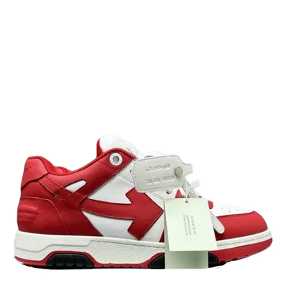 Red And White Off White Low Top Sneakers For Stylish Outfits
